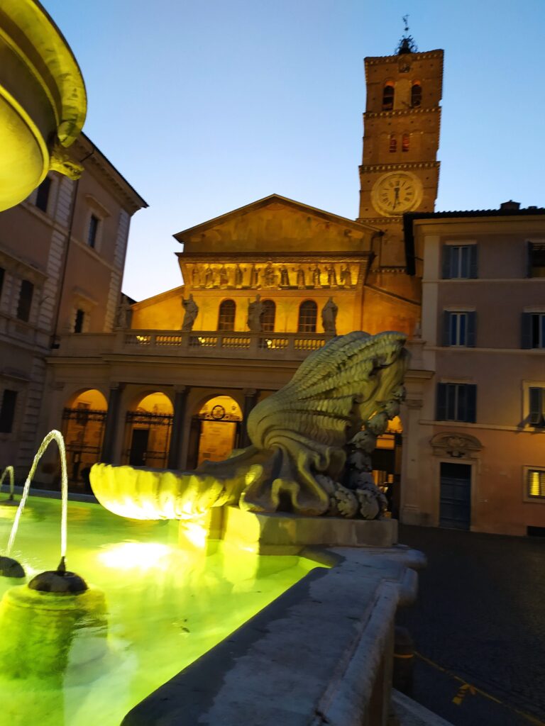 Plaza de Santa María en Trastevere